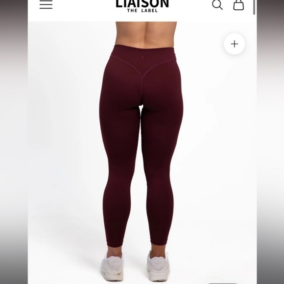 Liaison The Label Sydney Adams 25" Adapt Pant Flex Fabric Size Large Rosewood - Picture 10 of 10